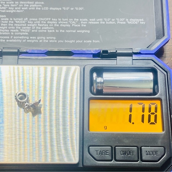 EUC Pandora 791024NCK Sterling Silver Black Nano Crystals Pave Star Dangle Charm - Picture 9 of 9